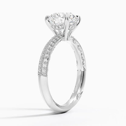 2.50 Yarım Tur Tasarım Tektaş Laboratuvar Pırlanta Yüzük - Selara