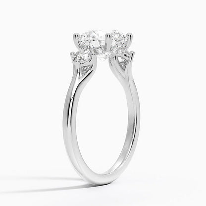 1.60 Carat Princess Halo Design Solitaire Lab Diamond Ring 18K - Florina 