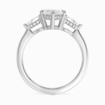 2.50 Marquise Kesim Hidden Halo Tasarım Tektaş Laboratuvar Pırlanta Yüzük - Nilora