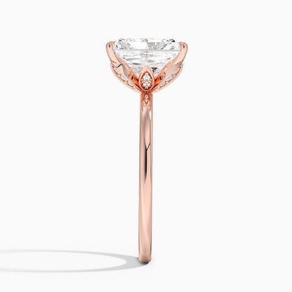 1.60 Carat Princess Halo Design Solitaire Lab Diamond Ring 18K - Florina 