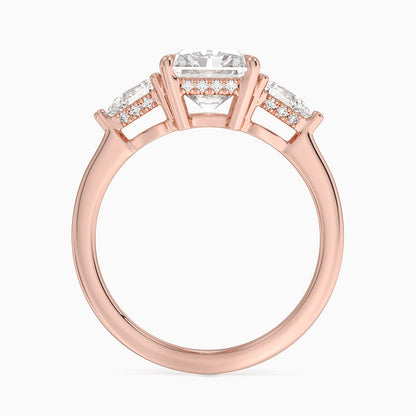 2.50 Radiant Kesim Hidden Halo Tasarım Tektaş Laboratuvar Pırlanta Yüzük - Nilora