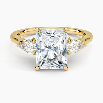 1.60 Carat Princess Halo Design Solitaire Lab Diamond Ring 18K - Florina 