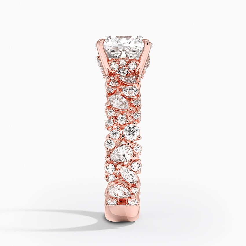 3.00 Karat Cushion Kesim Özel Tasarım Tektaş Laboratuvar Pırlanta Yüzük - Cannes