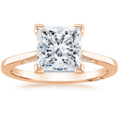 2.25 Prenses Kesim Hidden Halo Tasarım Tektaş Laboratuvar Pırlanta Yüzük - Telara