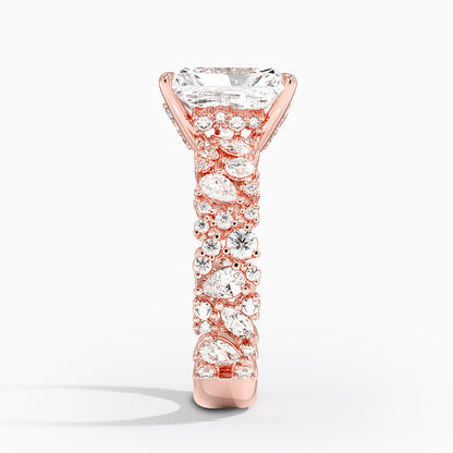 3.00 Radiant Kesim Özel Tasarım Tektaş Laboratuvar Pırlanta Yüzük - Aylora