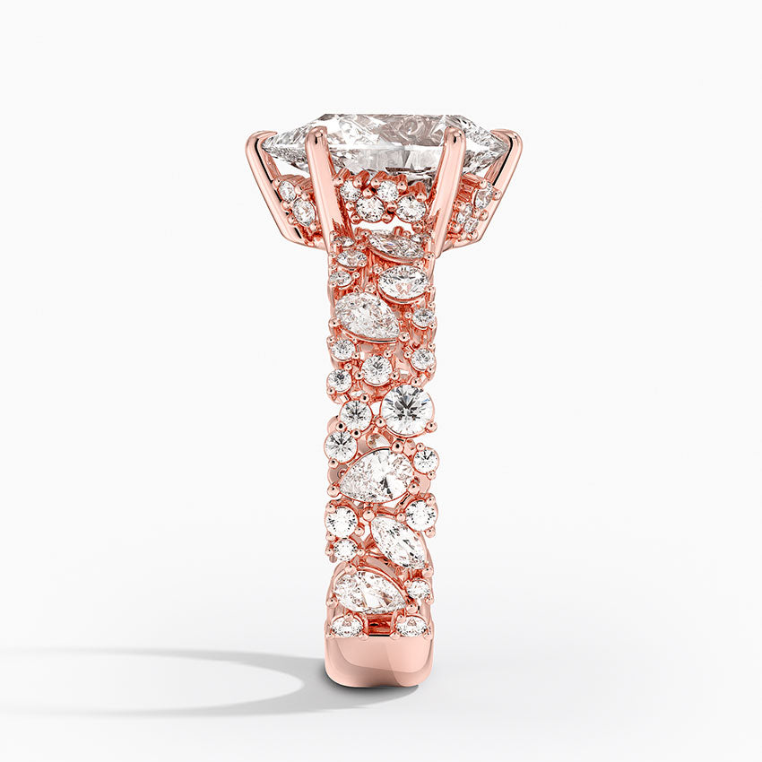 3.00 Damla Kesim Özel Tasarım Tektaş Laboratuvar Pırlanta Yüzük - Aylora