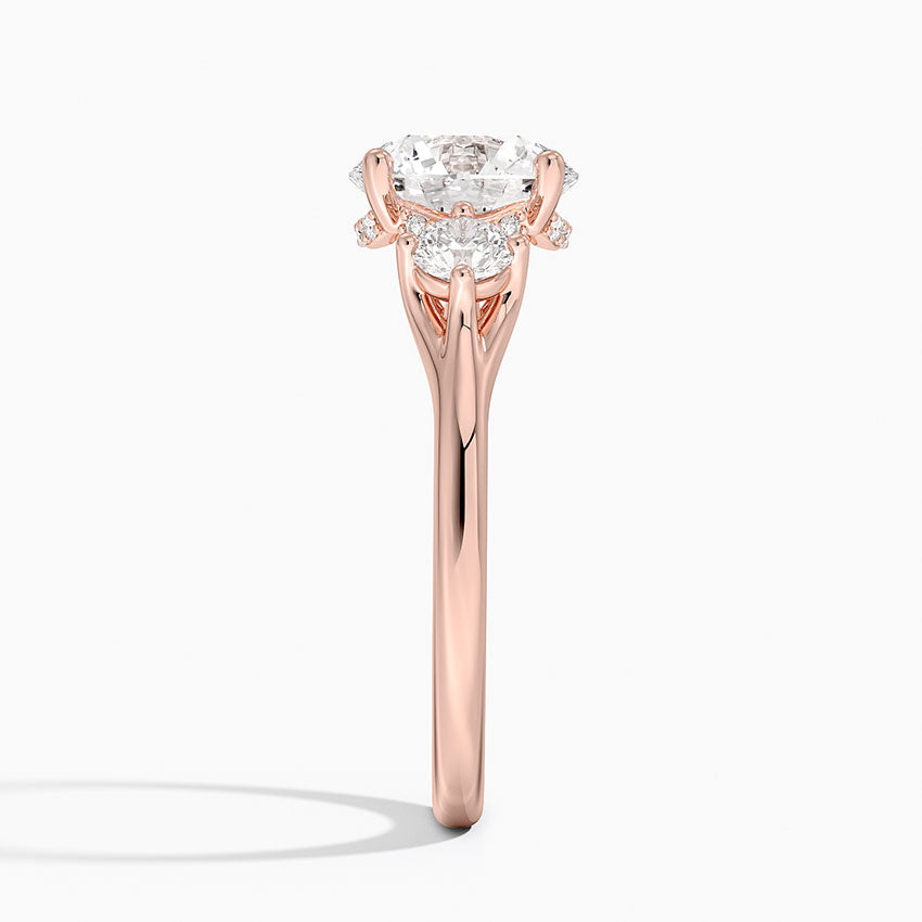 2.50 Karat Yuvarlak Kesim Hidden Halo Tasarım Tektaş Laboratuvar Pırlanta Yüzük - Madrid - Bold Diamonds