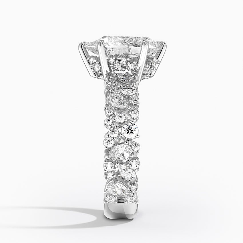 3.00 Damla Kesim Özel Tasarım Tektaş Laboratuvar Pırlanta Yüzük - Aylora