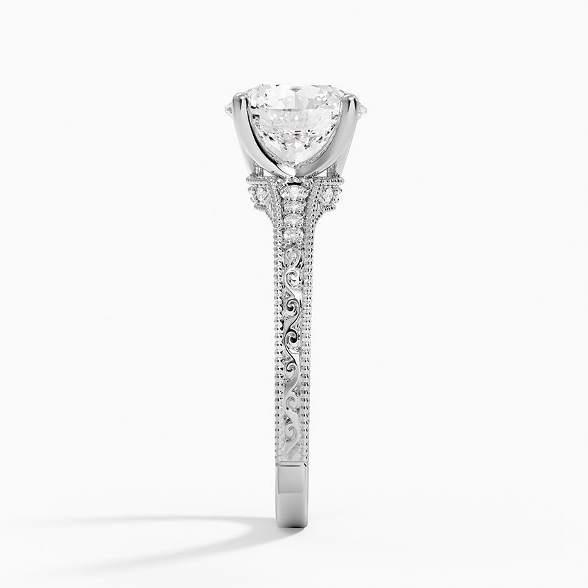 2.15 Karat Yuvarlak Kesim Hidden Halo Tasarım Tektaş Laboratuvar Pırlanta Yüzük - Venice - Bold Diamonds