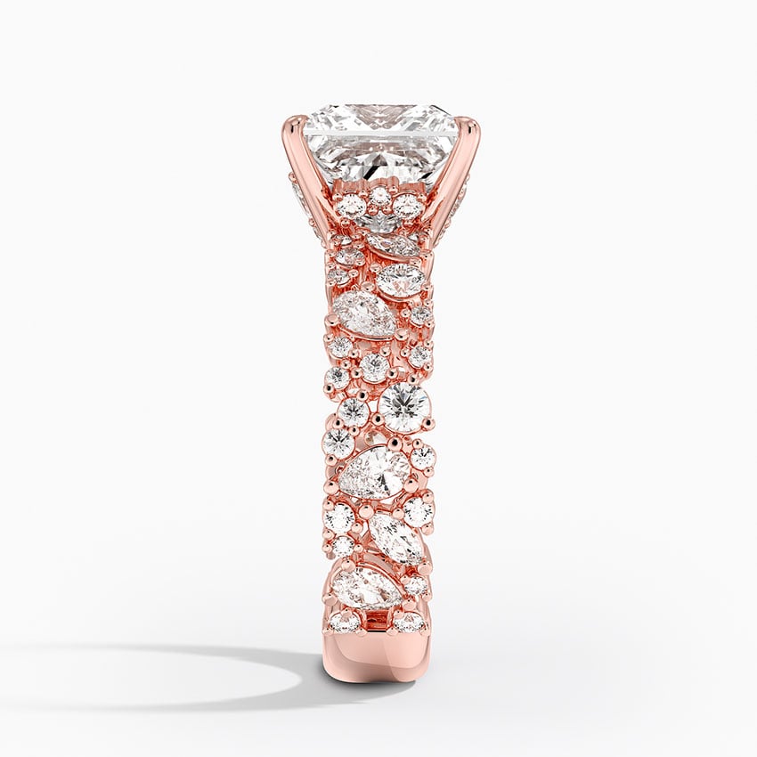 3.00 Prenses Kesim Özel Tasarım Tektaş Laboratuvar Pırlanta Yüzük - Aylora