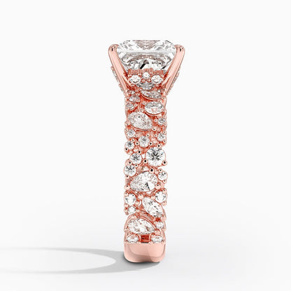 3.00 Prenses Kesim Özel Tasarım Tektaş Laboratuvar Pırlanta Yüzük - Aylora