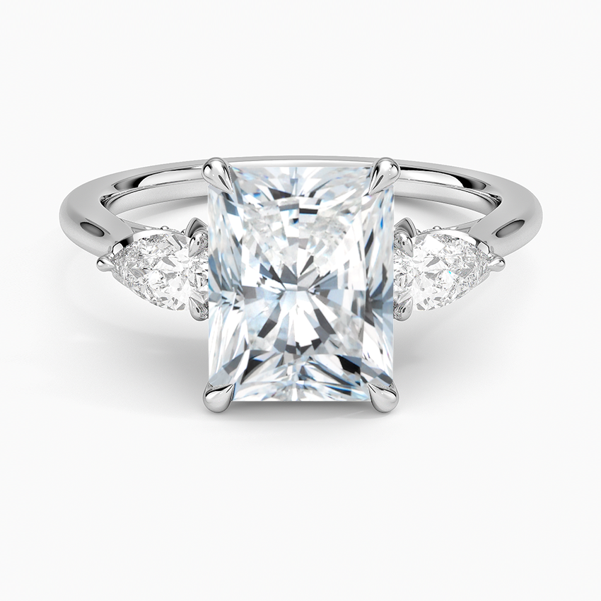 1.60 Carat Princess Halo Design Solitaire Lab Diamond Ring 18K - Florina 