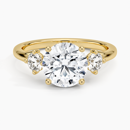 1.60 Carat Princess Halo Design Solitaire Lab Diamond Ring 18K - Florina 