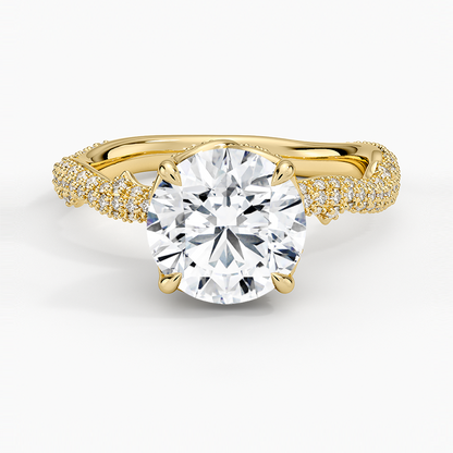 2.75 Hidden Halo Tasarım Tektaş Laboratuvar Pırlanta Yüzük - Filara