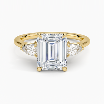 1.60 Carat Princess Halo Design Solitaire Lab Diamond Ring 18K - Florina 
