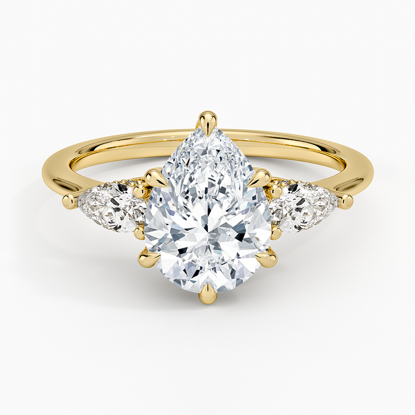 2.50 Damla Kesim Hidden Halo Tasarım Tektaş Laboratuvar Pırlanta Yüzük - Nilora