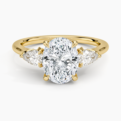 1.60 Carat Princess Halo Design Solitaire Lab Diamond Ring 18K - Florina 