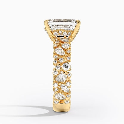 3.00 Emerald Kesim Özel Tasarım Tektaş Laboratuvar Pırlanta Yüzük - Aylora