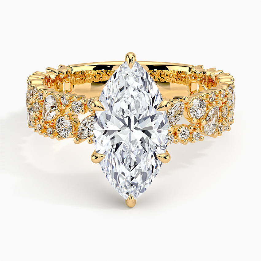 3.00 Karat Marquise Kesim Özel Tasarım Tektaş Laboratuvar Pırlanta Yüzük - Cannes