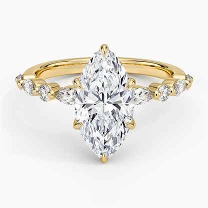 1.60 Carat Princess Halo Design Solitaire Lab Diamond Ring 18K - Florina 