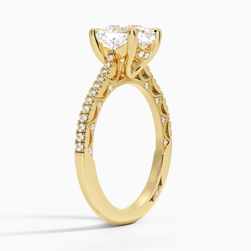 2.50 Cushion Kesim Halo Tasarım Tektaş Laboratuvar Pırlanta Yüzük - Nilara