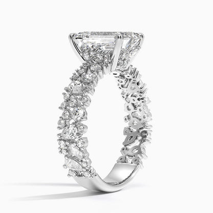 3.00 Emerald Kesim Özel Tasarım Tektaş Laboratuvar Pırlanta Yüzük - Aylora