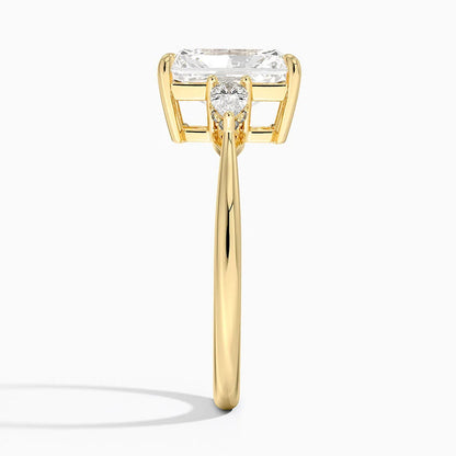1.60 Carat Princess Halo Design Solitaire Lab Diamond Ring 18K - Florina 