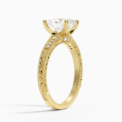 2.15 Oval Kesim Hidden Halo Tasarım Tektaş Laboratuvar Pırlanta Yüzük - Silora