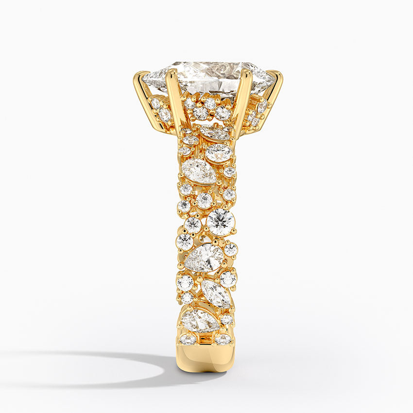 3.00 Damla Kesim Özel Tasarım Tektaş Laboratuvar Pırlanta Yüzük - Aylora