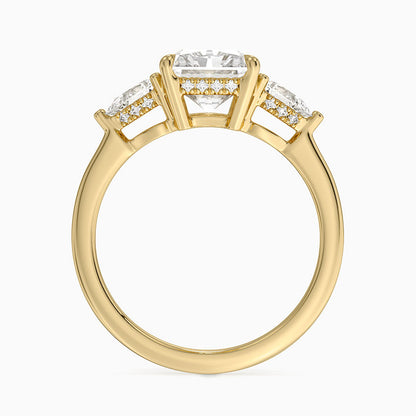 2.50 Radiant Kesim Hidden Halo Tasarım Tektaş Laboratuvar Pırlanta Yüzük - Nilora