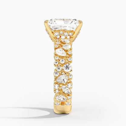 3.00 Radiant Kesim Özel Tasarım Tektaş Laboratuvar Pırlanta Yüzük - Aylora