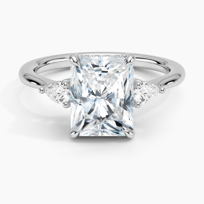 1.60 Carat Princess Halo Design Solitaire Lab Diamond Ring 18K - Florina 