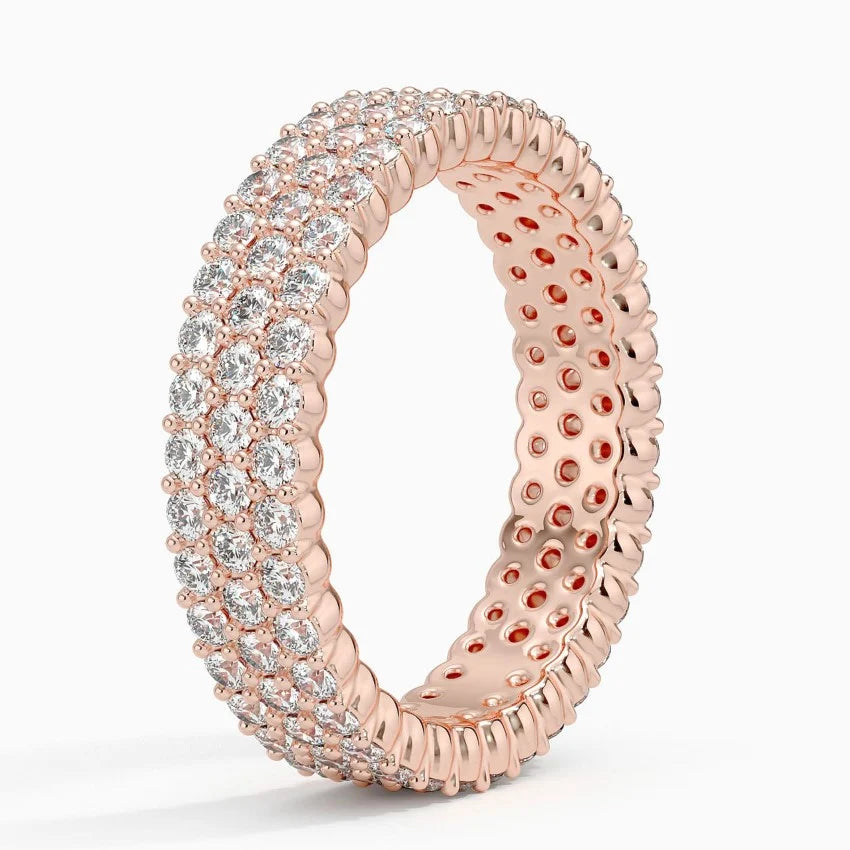 Tam Tur 2,00 Karat Yuvarlak Kesim Laboratuvar Pırlanta Yüzük 18K - Bold Diamonds