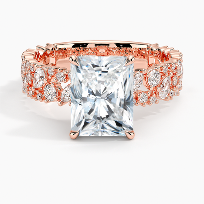 3.00 Radiant Kesim Özel Tasarım Tektaş Laboratuvar Pırlanta Yüzük - Aylora