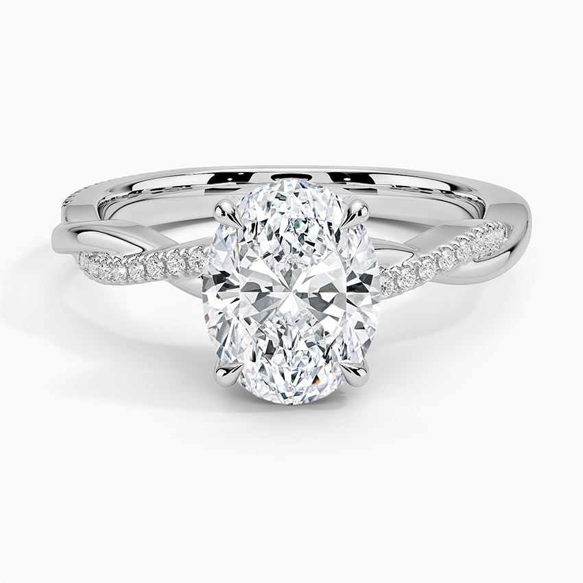 1.60 Carat Princess Halo Design Solitaire Lab Diamond Ring 18K - Florina 