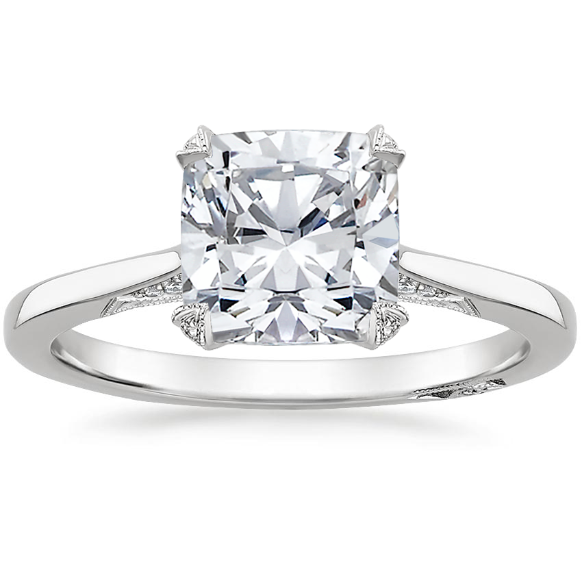 2.25 Cushion Kesim Hidden Halo Tasarım Tektaş Laboratuvar Pırlanta Yüzük - Telara