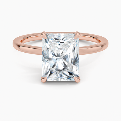 1.60 Carat Princess Halo Design Solitaire Lab Diamond Ring 18K - Florina 