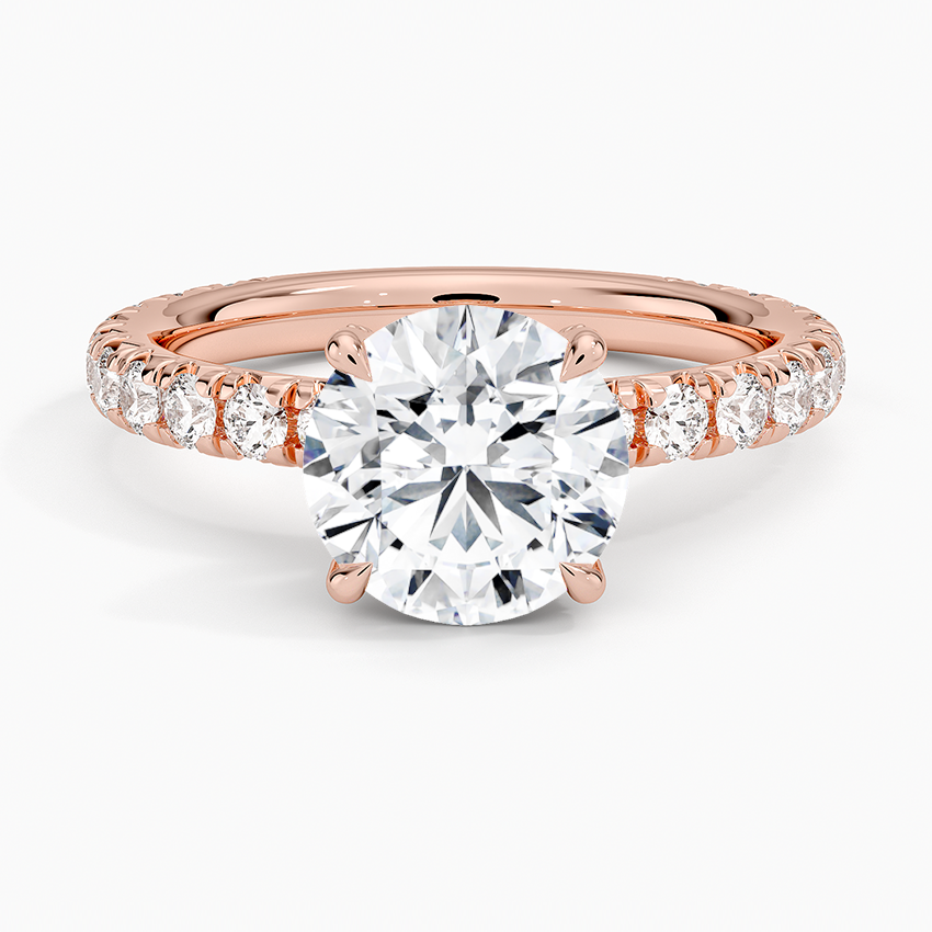 2.75 Karat Hidden Halo Tasarım Tektaş Laboratuvar Pırlanta Yüzük 18K  - Selora - Bold Diamonds