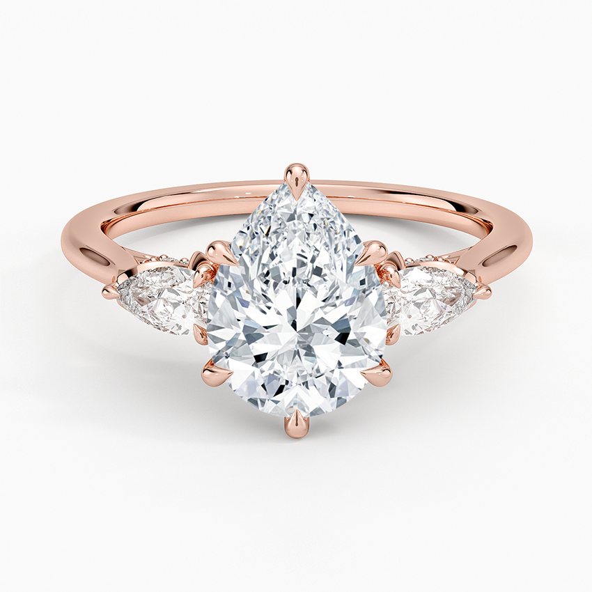 1.60 Carat Princess Halo Design Solitaire Lab Diamond Ring 18K - Florina 
