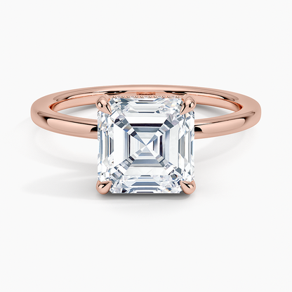 1.60 Carat Princess Halo Design Solitaire Lab Diamond Ring 18K - Florina 
