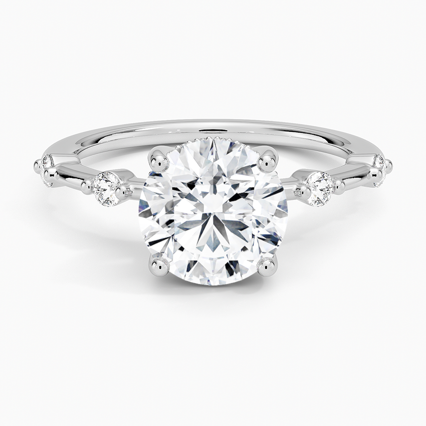 2.20 Karat Yuvarlak Kesim Hidden Halo Tasarım Tektaş Laboratuvar Pırlanta Yüzük - Nice - Bold Diamonds