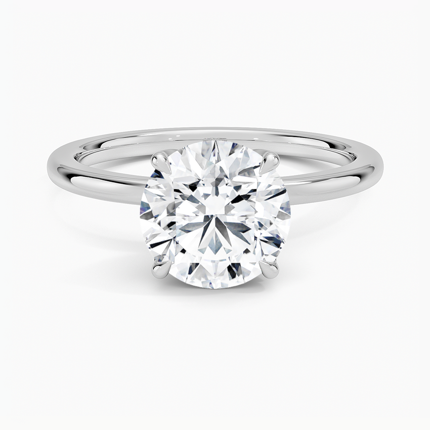 2.15 Karat Yuvarlak Kesim Hidden Halo Tasarım Tektaş Laboratuvar Pırlanta Yüzük - Oslo - Bold Diamonds