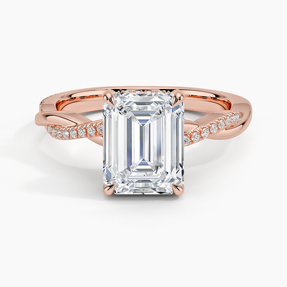 1.60 Carat Princess Halo Design Solitaire Lab Diamond Ring 18K - Florina 
