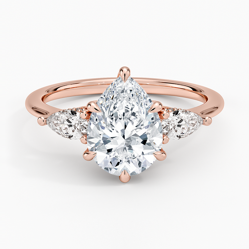 2.50 Damla Kesim Hidden Halo Tasarım Tektaş Laboratuvar Pırlanta Yüzük - Nilora