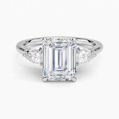 1.60 Carat Princess Halo Design Solitaire Lab Diamond Ring 18K - Florina 