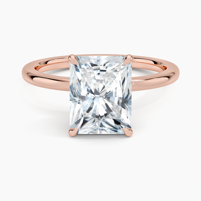 1.60 Carat Princess Halo Design Solitaire Lab Diamond Ring 18K - Florina 