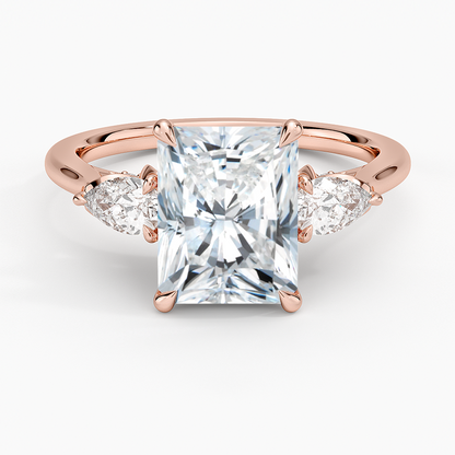 1.60 Carat Princess Halo Design Solitaire Lab Diamond Ring 18K - Florina 