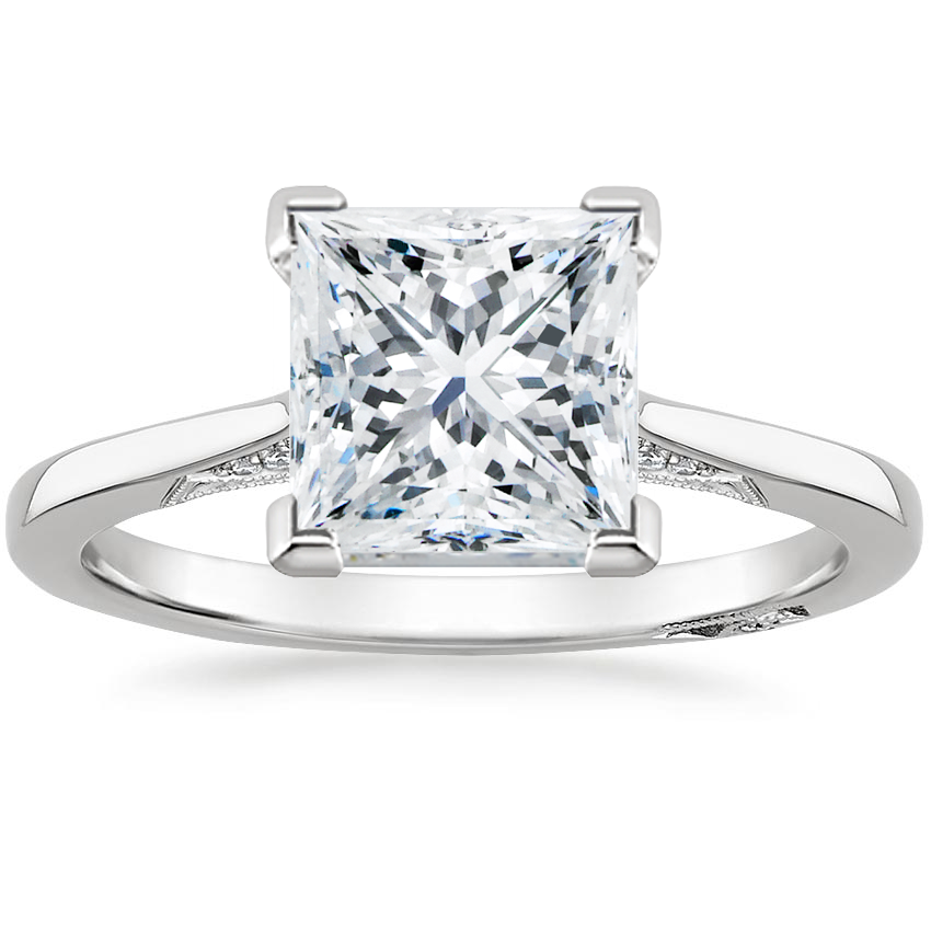 2.25 Prenses Kesim Hidden Halo Tasarım Tektaş Laboratuvar Pırlanta Yüzük - Telara