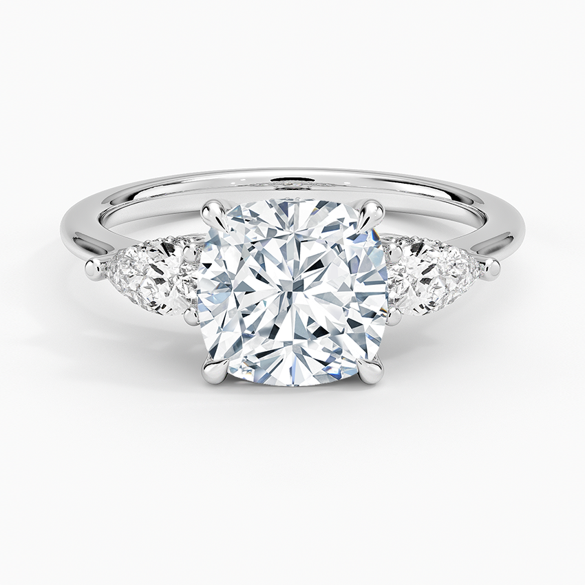 2.50 Cushion Kesim Hidden Halo Tasarım Tektaş Laboratuvar Pırlanta Yüzük - Nilora