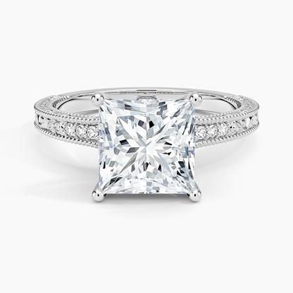 2.15 Prenses Kesim Hidden Halo Tasarım Tektaş Laboratuvar Pırlanta Yüzük - Silora